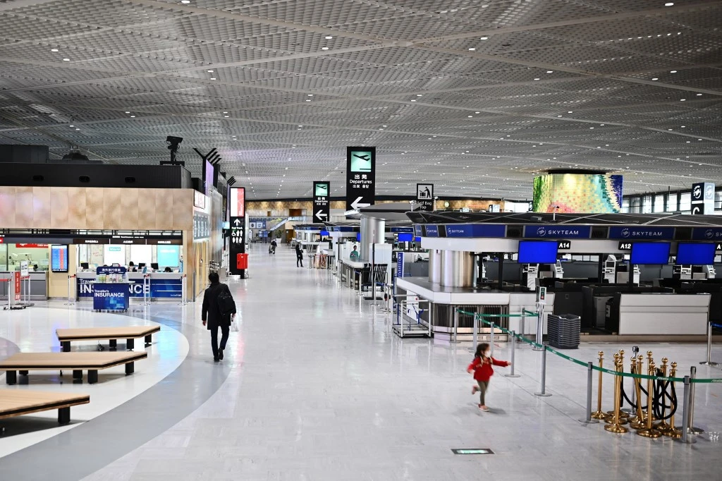 The departures area at Narita Tokyo International Airport. (AFP)