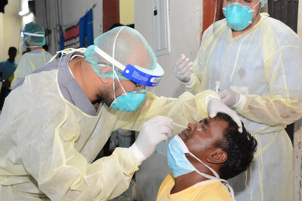 The COVID-19 pandemic in Saudi Arabia means members of the medical and scientific community are sacrificing their health, wealth and mental wellbeing for the greater good. (SPA)
