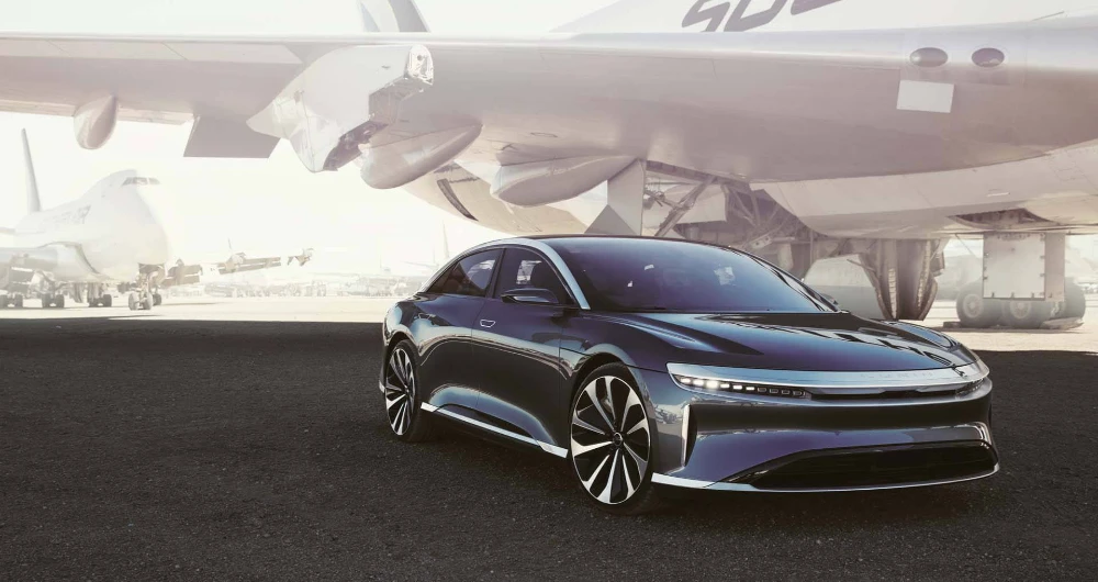 Lucid Air was designed from the outset with proprietary technology that allows for optimized efficiency and performance, featuring an integrated electric powertrain.