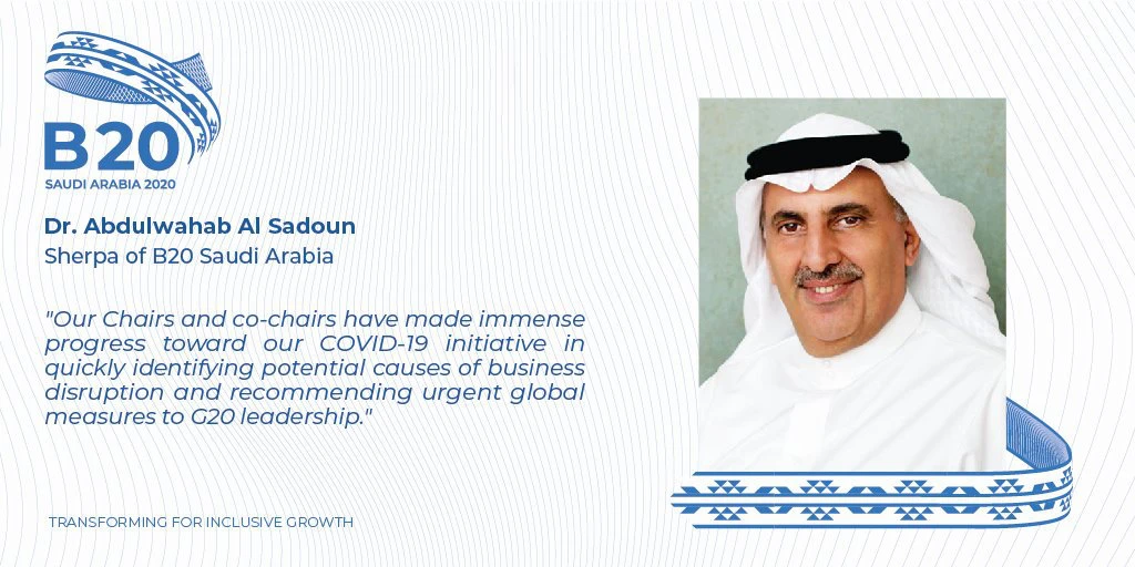 US-Saudi business group hosts meeting to discuss B20 COVID-19 initiative