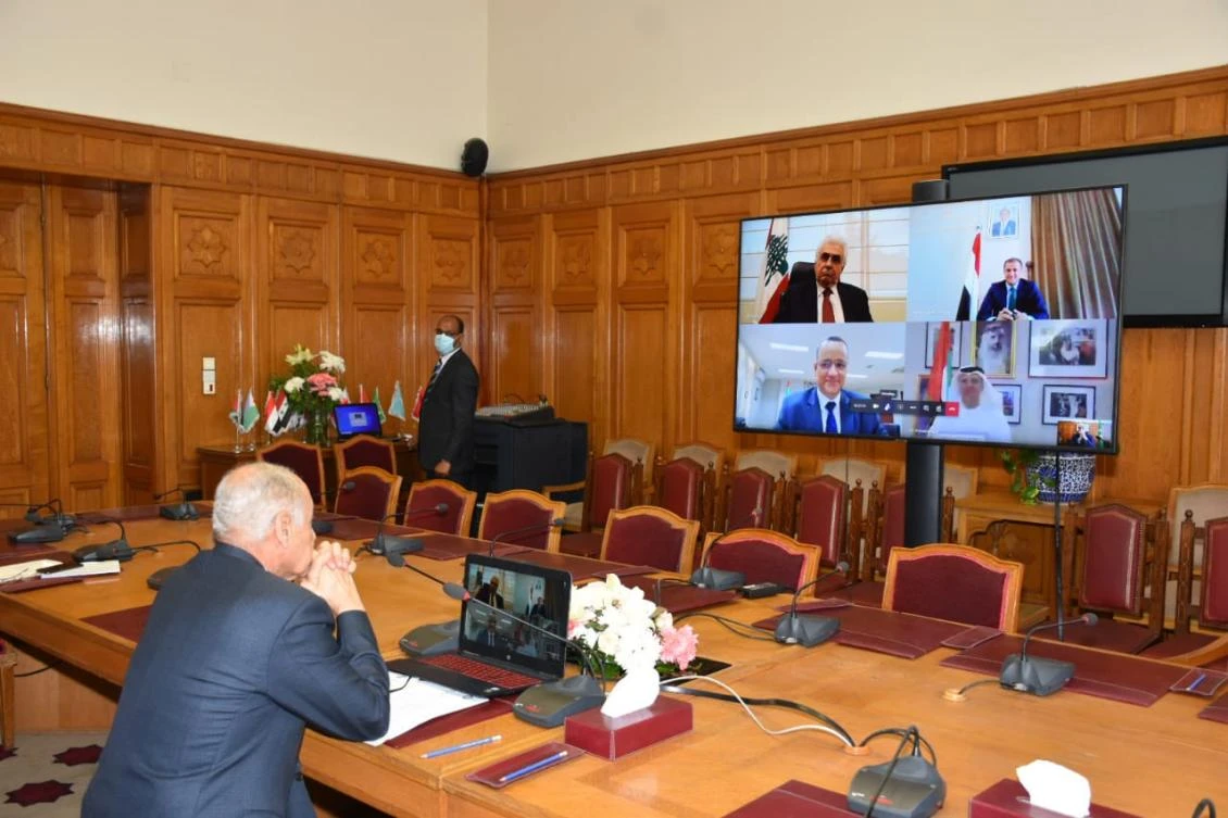 Arab League Chief Ahmed Abul Gheit chairs an urgent virtual meeting in Cairo to discuss how to galvanise opposition to Israeli plans to annex parts of the occupied West Bank. (AFP)