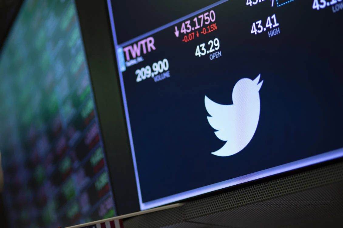 Twitter posted a loss in the first quarter as the social media company's higher expenses outweighed revenue growth. (File/AP/Mark Lennihan)