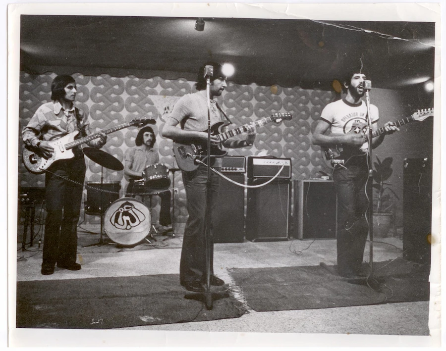 Al-Bara’em (The Blooms), one of Palestine's first rock & roll bands. (Image supplied)