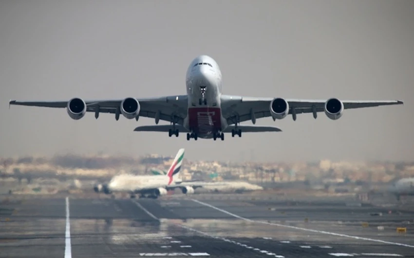 An Emirates Airline Airbus A380-800 plane takes off from Dubai International Airport, in Dubai, United Arab Emirates, Feb 15, 2019. (Reuters)