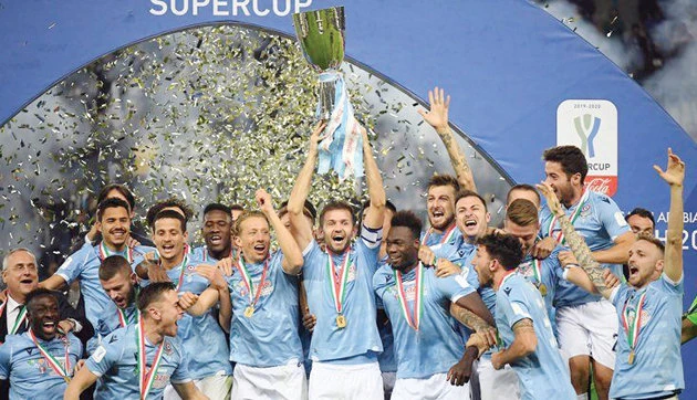 Lazio after beating Juventus to win Supercroppa Italiana in Riyadh. (Reuters files)