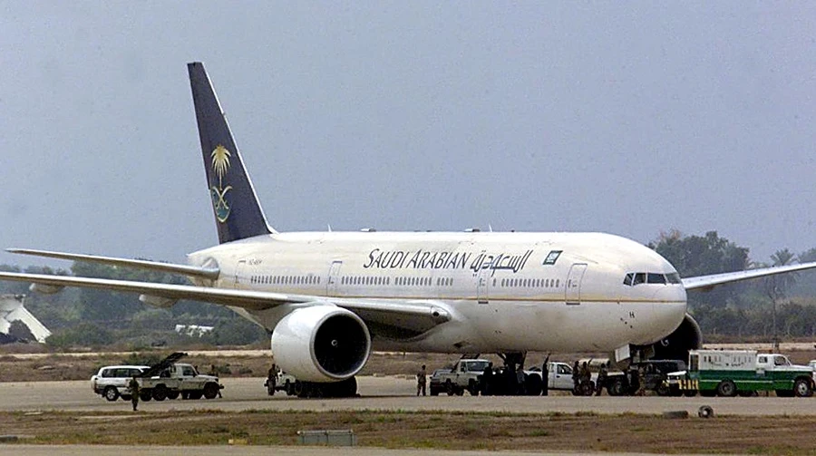 Saudi Arabian flight landed at the King Abdulaziz International Airport in Jeddah. (File/AFP)