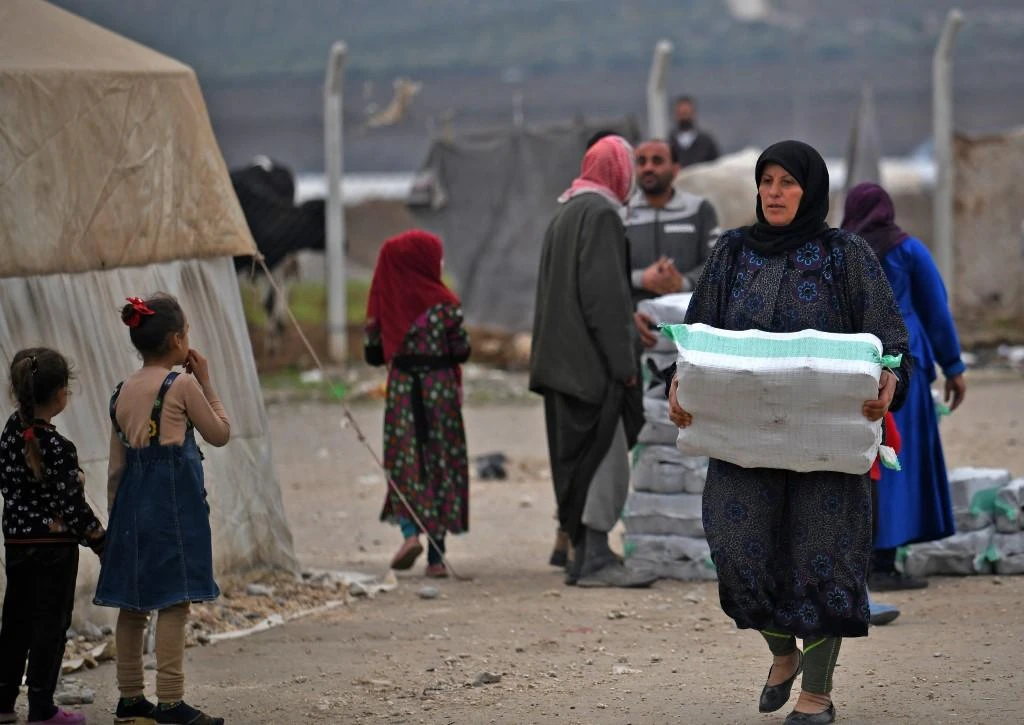 At least 4 million people in northern Syria rely on aid brought through the country’s official border crossings. (File/AFP)
