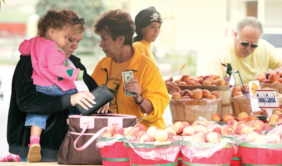 A file photo of the Romeo, Michigan farm market. Many states are still under stay-at-home orders for residents and non-essential businesses. (AP)