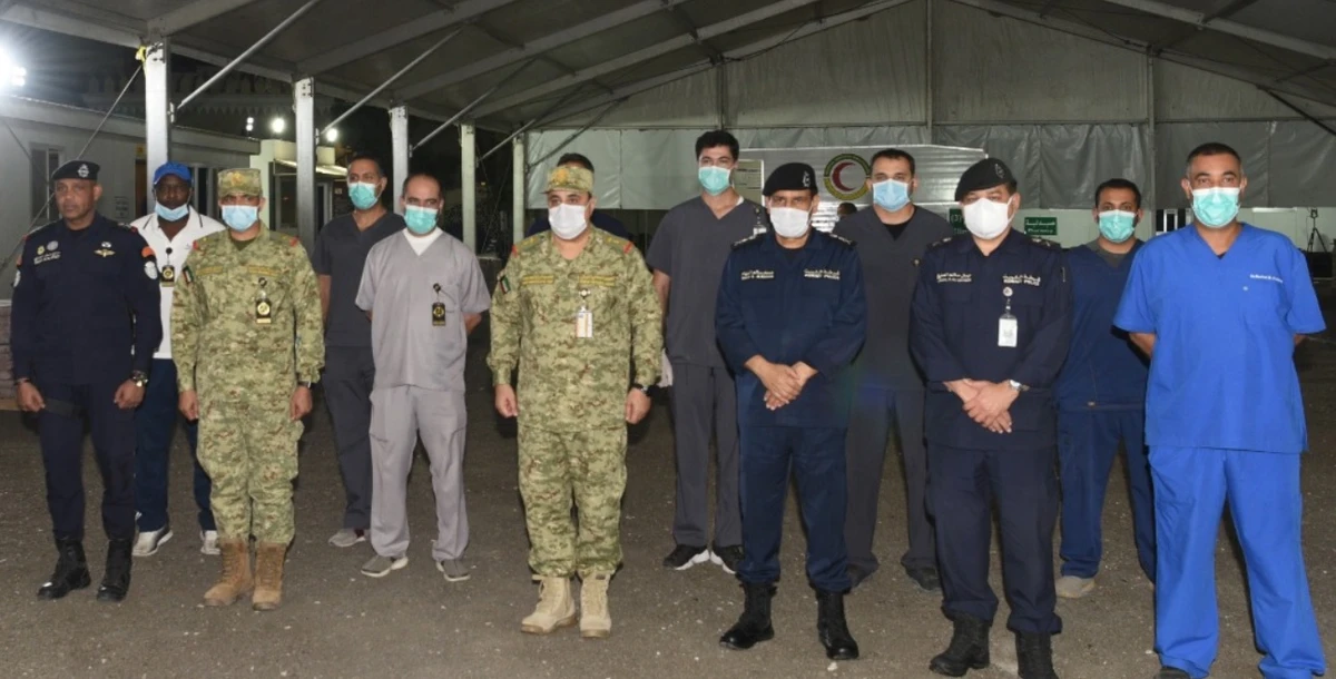 The hospital – that was set up in earlier April - receives up to 400 to 500 people a day. (KUNA)