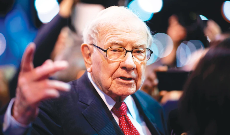 Warren Buffett, CEO of Berkshire Hathaway, speaks to the press during the annual shareholders meeting in Omaha, Nebraska. (AFP/File)