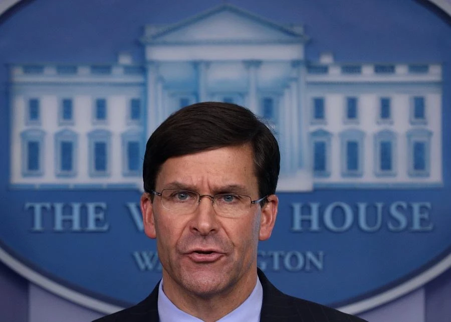 Esper’s comments come at a time when some US officials have blamed China for the coronavirus outbreak. (File/AFP)