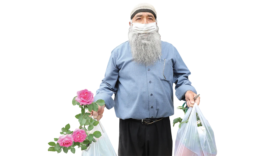A shopper poses in the Grand Bazaar in Ulus, Ankara. (AFP)