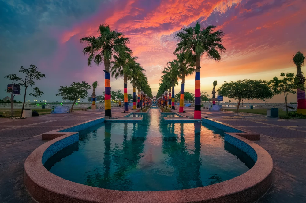 A dramatic morning view from a park in the Saudi city of Alkhobar. (Shutterstock)