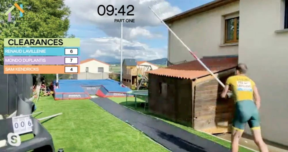 Duplantis, Lavillenie share  gold in backyard pole vaulting