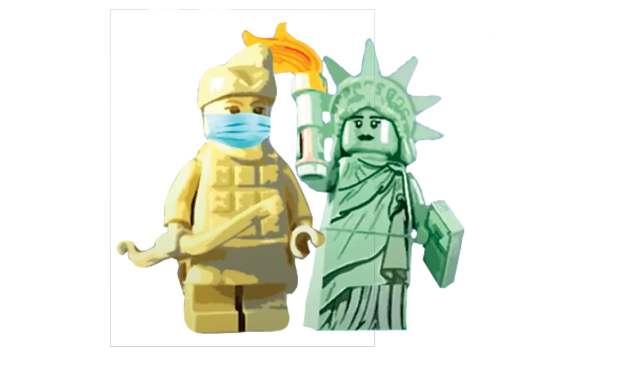 China mocks America in Lego-like animation