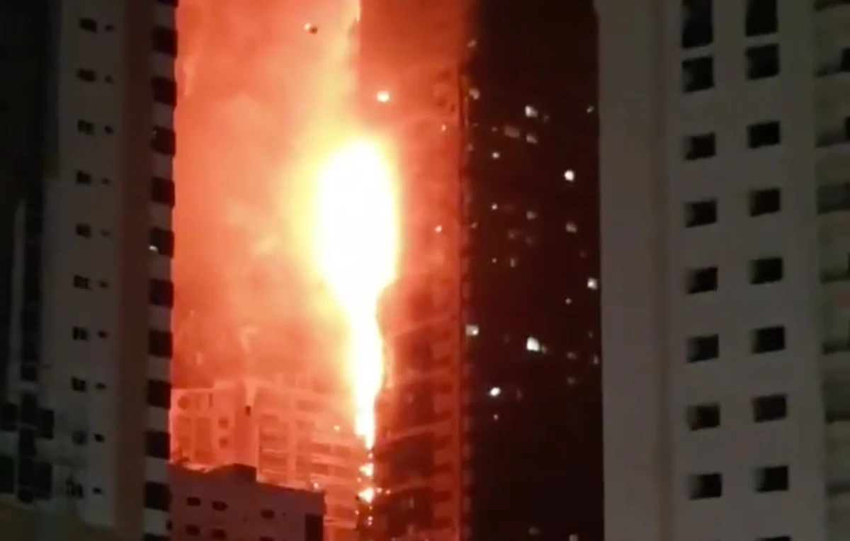 Fire erupts at residential tower in Sharjah