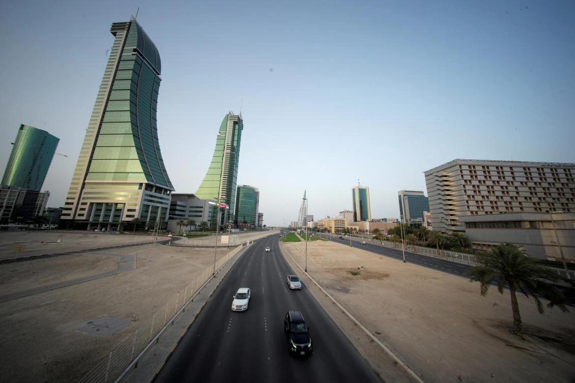 General view of Bahrain Financial Harbour is seen during early evening hours in Manama, Bahrain, May 2, 2020. (Reuters)