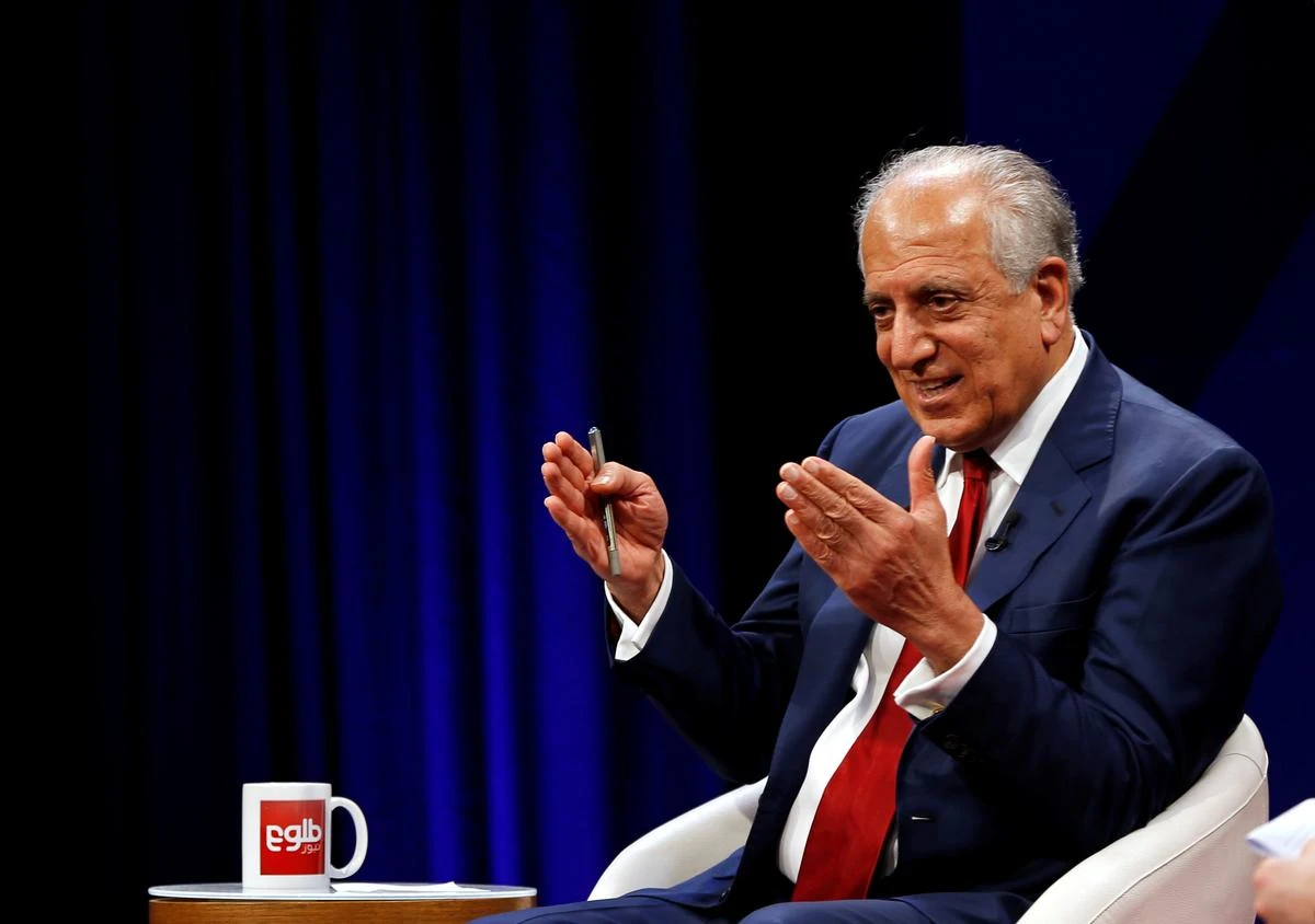 U.S. envoy for peace in Afghanistan Zalmay Khalilzad speaks during a debate at Tolo TV channel in Kabul, Afghanistan April 28, 2019. (REUTERS/ File Photo)