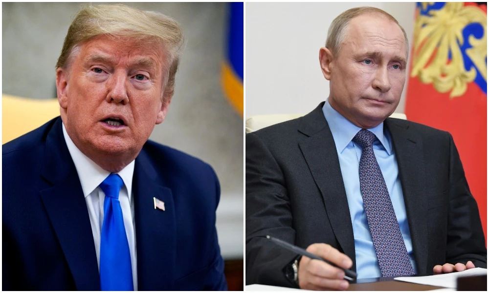 US President Donald Trump spoke to his Russian counterpart Vladimir Putin on Thursday. (AP)