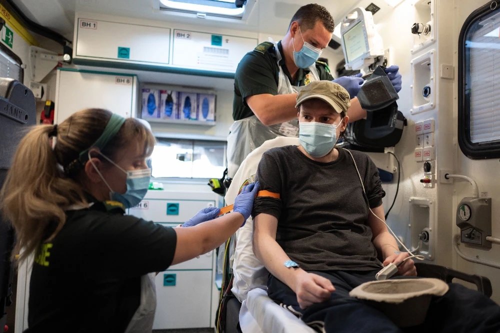 The British government has radically energized its procurement procedures personal protective equipment, including ordering equipment from overseas. (AFP)