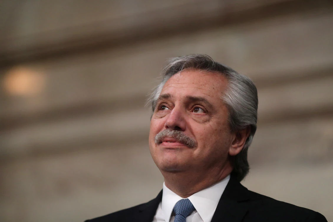 Argentina’s President Alberto Fernandez looks on during the session of the 138th legislative term at the National Congress in Buenos Aires, Argentina March 1, 2020. (File/Reuters/Agustin Marcarian)