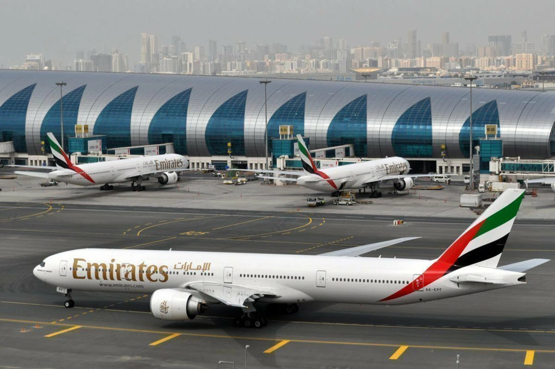 Emirates blamed the drop in revenue on runway works at Dubai International airport last year, forcing the airline to reduce capacity for 45 days. (AP)
