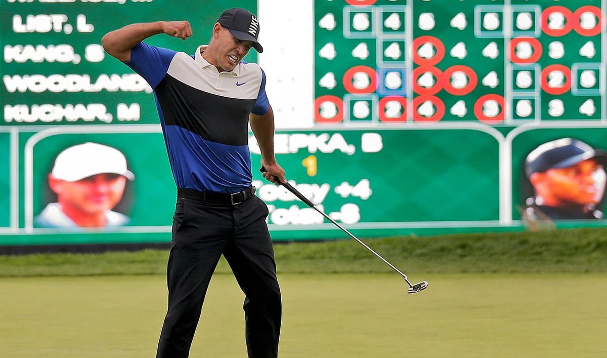 Brooks Koepka after winning the PGA Championship in this May 19, 2019 file photo. (AP)