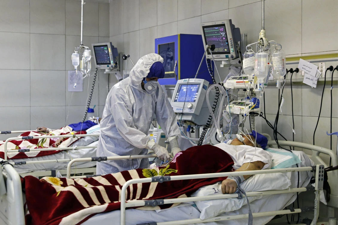 During the first 90 days of the virus outbreak alone, about one medical staffer died each day. (File/Ali Shirband/Mizan News Agency via AP)
