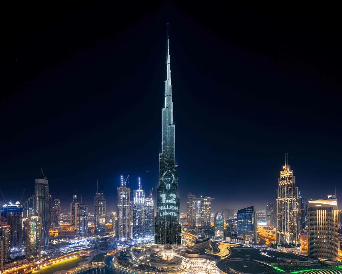 At 828 meters, the Burj Khalifa is the tallest building in the world. (AFP)