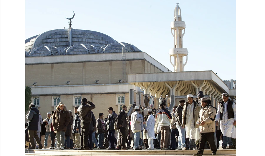 In this file picture members of the Muslim community in Italy leave Rome's mosque on Januray 20, 2005 after prayer on the first day of Eid Al-Adha, the Feast of the Sacrifice, Islam's most important holiday. (AFP)