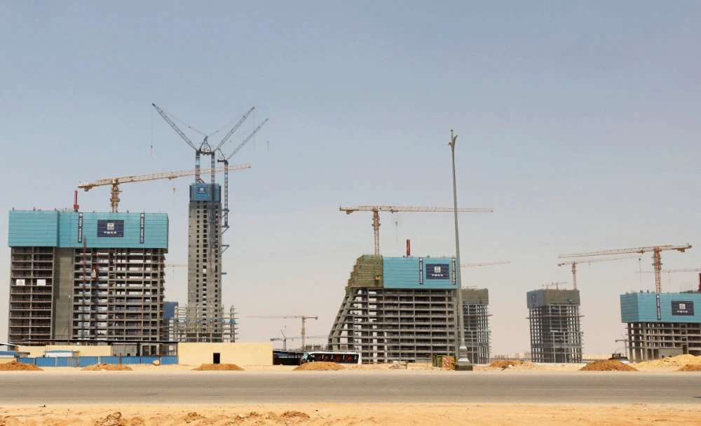 A view of Chinese-owned buildings under construction in the New Administrative Capital (NAC), east of Cairo, Egypt. (REUTERS/Mohamed Abd El Ghany)
