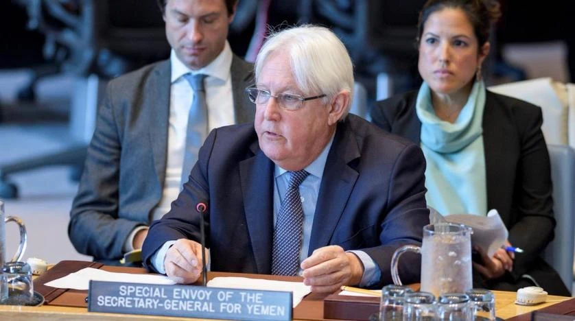 The UN envoy to Yemen Martin Griffiths speaking at the UN Security Council on Thursday thanked the Arab coalition for its recent extension of the cease-fire in the country
