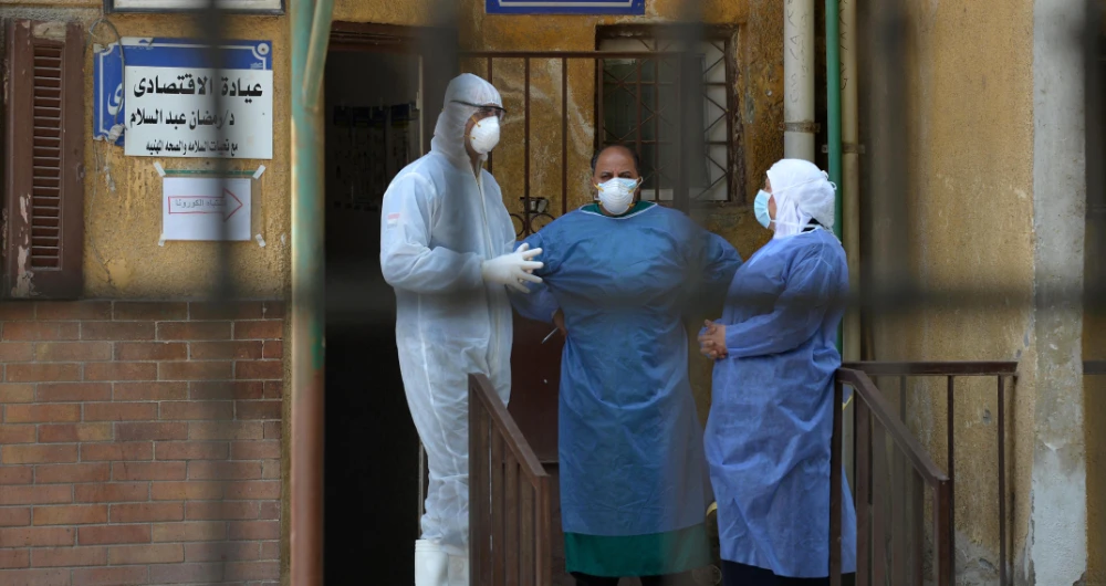 Ten doctors have died in Egypt and 178 have been infected while fighting the coronavirus, according to the Doctors Syndicate. (AFP)