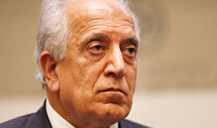 In this Feb. 8, 2019, file photo, Special Representative for Afghanistan Reconciliation Zalmay Khalilzad pauses while speaking about the prospects for peace, at the U.S. Institute of Peace, in Washington. (AP)