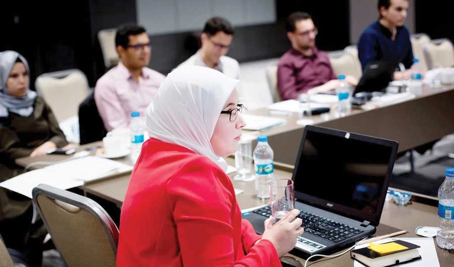 Born in Spain to Moroccan parents, Maysoun Douas describes herself as a Muslim feminist, an entrepreneur, a social activist and an innovation expert. (Supplied)