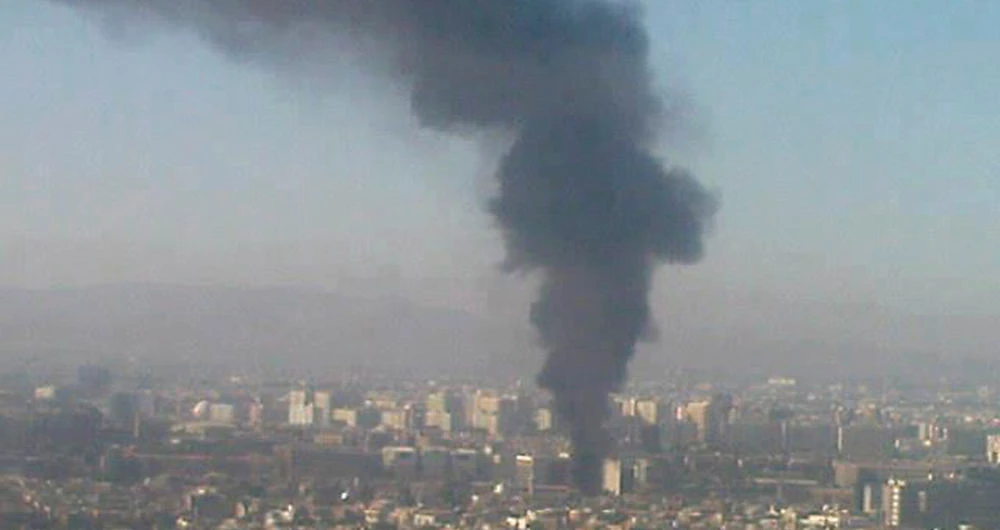 A bomb exploded at a military site near a hotel used by United Nations monitors in Damascus on Wednesday. (Reuters)