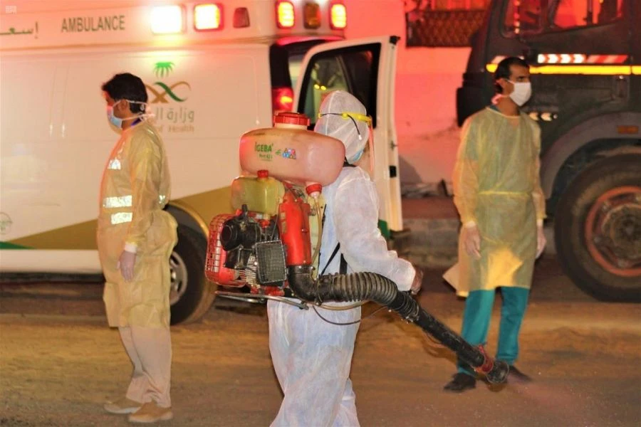 Saudi Arabia announced 10 more deaths from the novel COVID-19 coronavirus and 2,840 new cases of the disease on Saturday. (SPA)