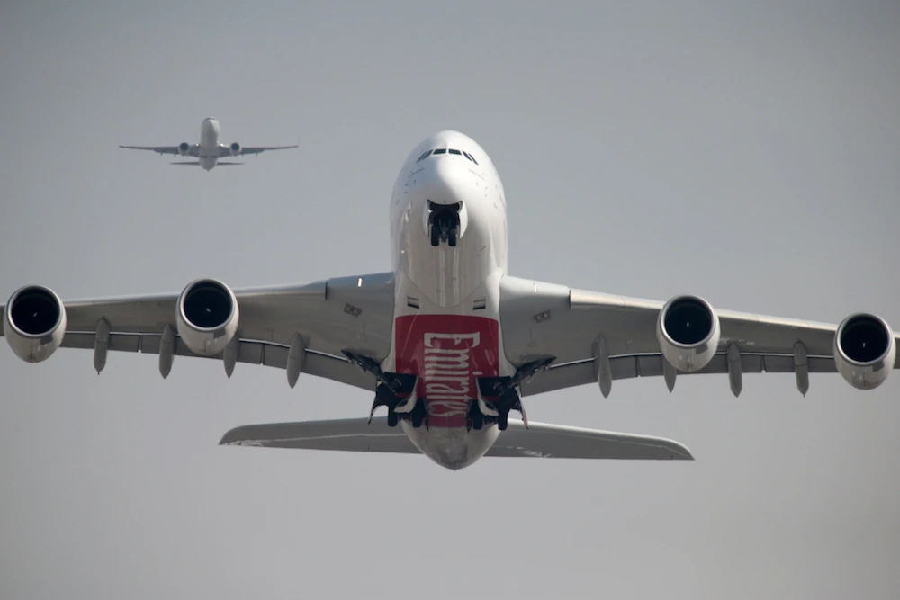An Emirates Airline Airbus A380-800 plane takes off from Dubai International Airport last year. (Reuters/File)