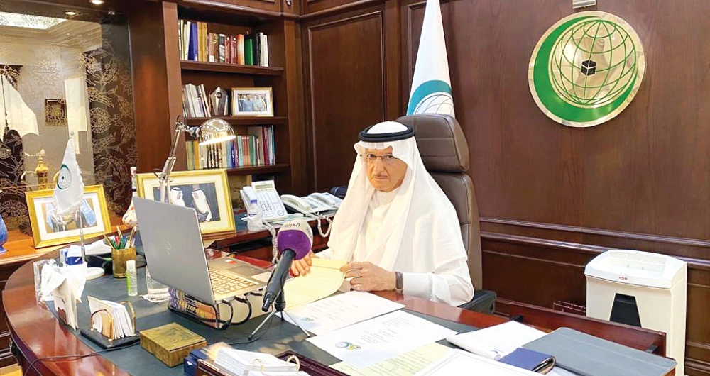 The OIC on Monday underlined that it has mobilized all its resources to stem the spread of the coronavirus disease (COVID-19). (SPA)