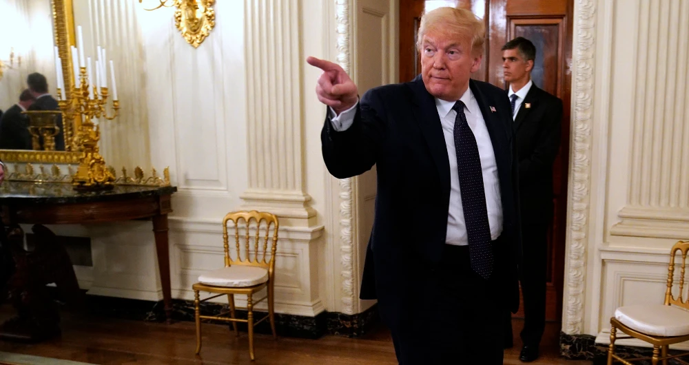 US President Donald Trump threatened to pull the US out of the WHO, accusing it of botching the global coronavirus response. (AP)