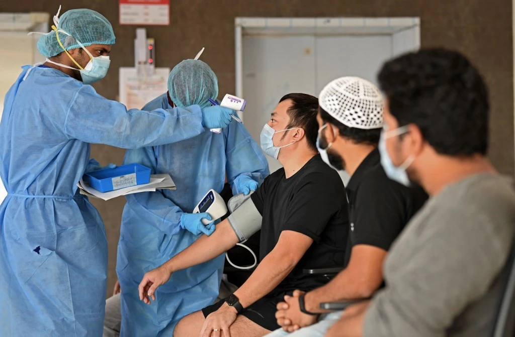 The UAE has been aggressively pursuing mass testing of residents and nationals for COVID-19. (AFP)