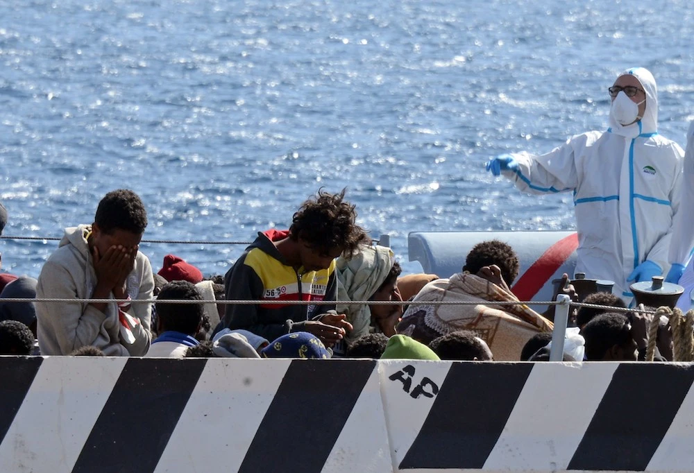 Eight people are facing trial on the island of Sicily on human trafficking charges as illegal immigrant numbers surge. (AFP/File Photo)