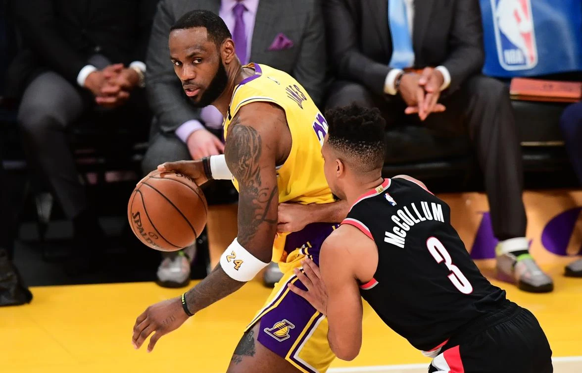 Los Angeles Lakers superstar LeBron James said he's eager for the NBA season to resume. (AFP)