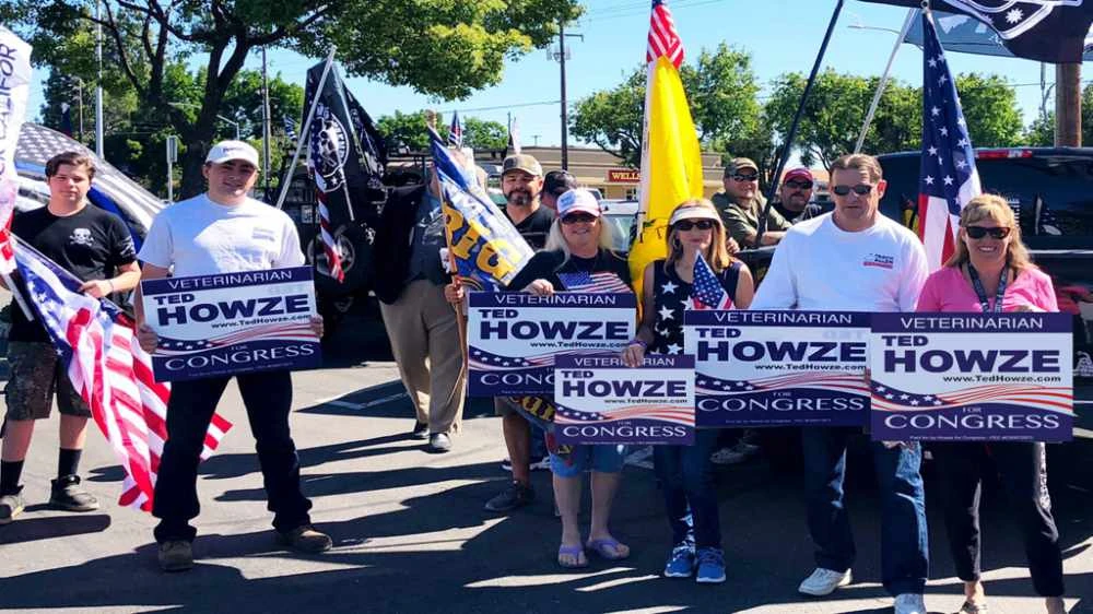 Supporters of Ted Howze are shown in this photo shared by the Republican congressional candidate on Facebook. (From Howze's Facebok page)