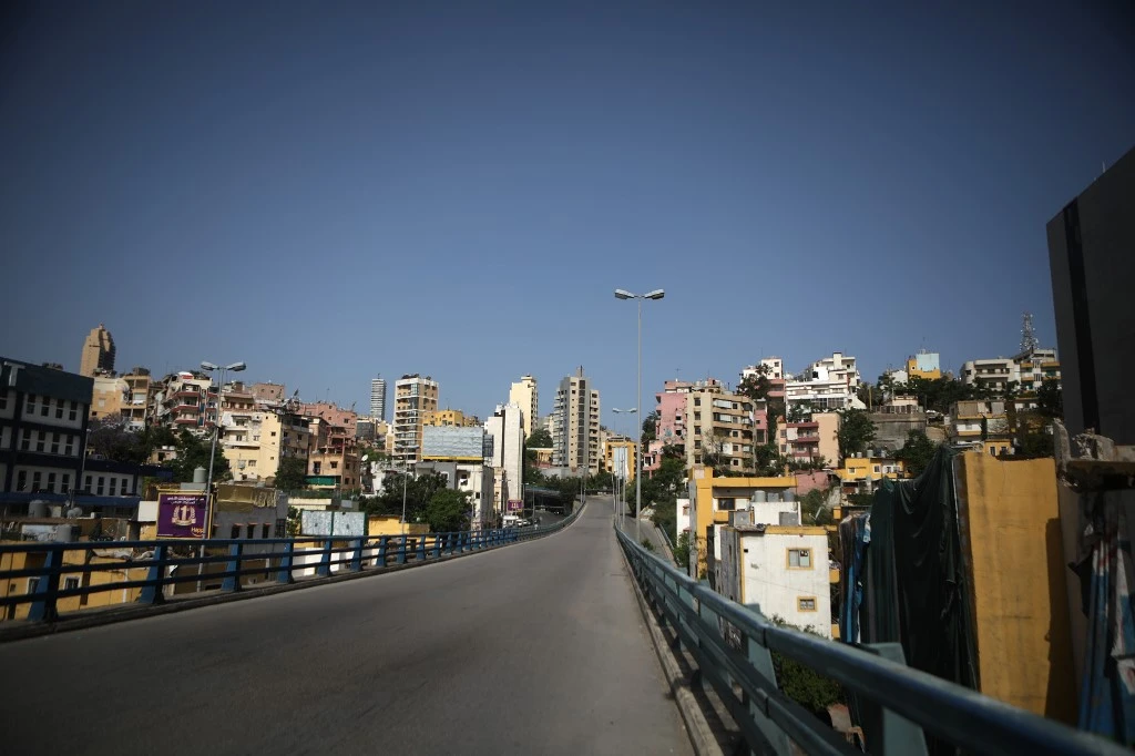 Image of a street in Beirut on March 17, after authorities implemented coronavirus lockdown. (File/AFP)