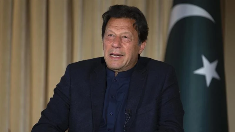 Pakistani Prime Minister Imran Khan expressed relief that the number of COVID-19 cases in his country were lower than forecast. (AP Photo)