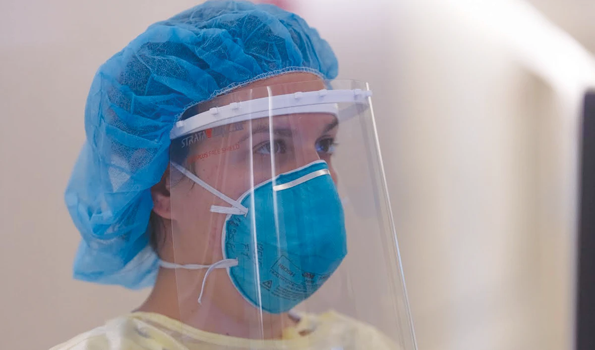 The team is developing face shields that will increase health workers’ safety.