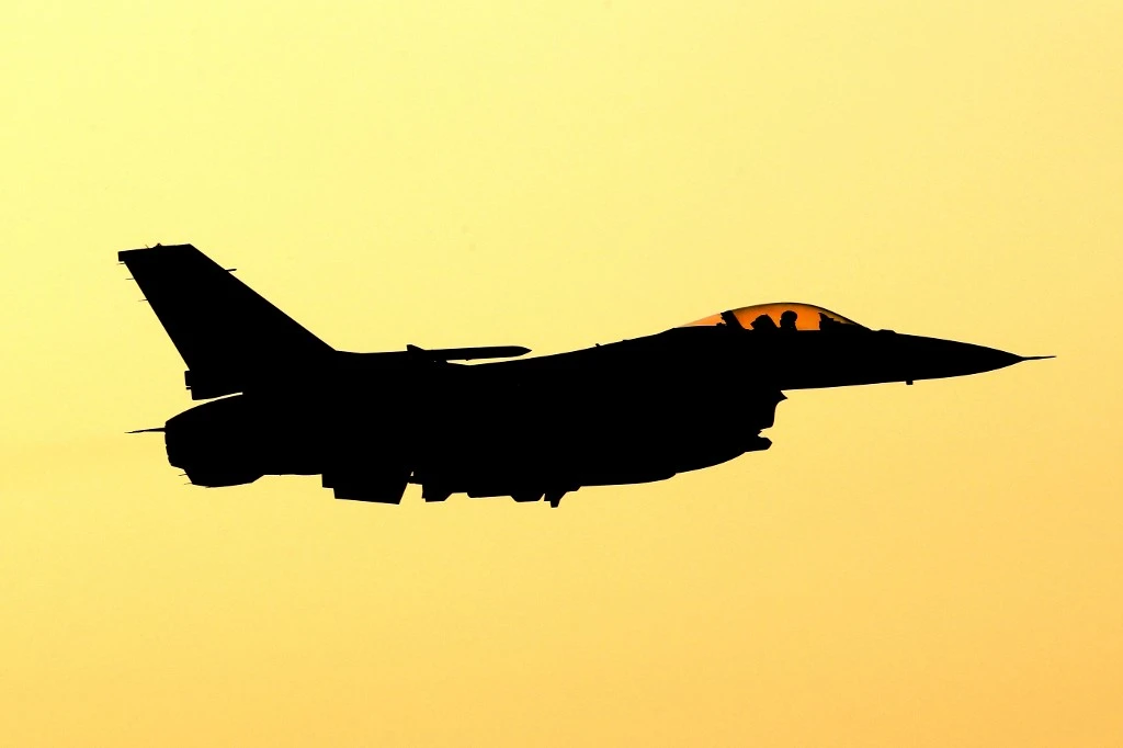 A US F-16 fighter jet takes part in the "Blue Flag" multinational air defence exercise at the Ovda air force base, north of the Israeli city of Eilat, on November 11, 2019. (File/AFP)