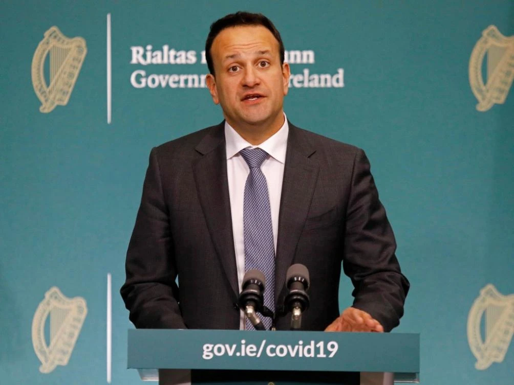 Leo Varadkar said the current rate of infections does not yet allow for the prospect of halving social distance. (File/AFP)