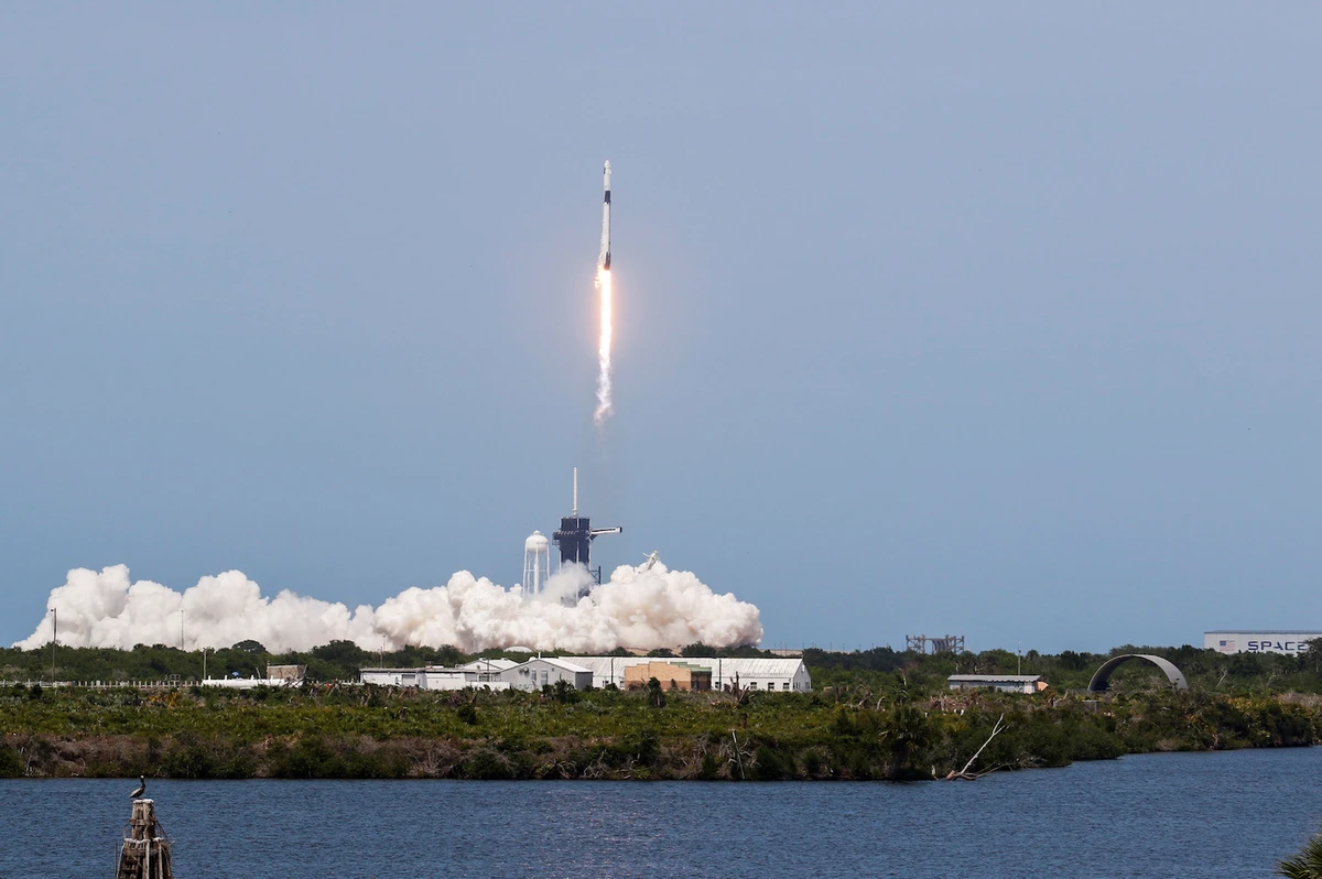 A SpaceX Falcon 9 rocket lifts off during NASA's SpaceX Demo-2 mission to the International Space Station from NASA’s Kennedy Space Center in Florida, US May 30, 2020. (Reuters)